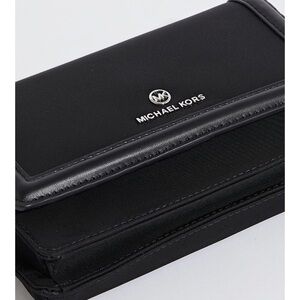 MK Michael Kors Jet Black Phone Wallet Bag